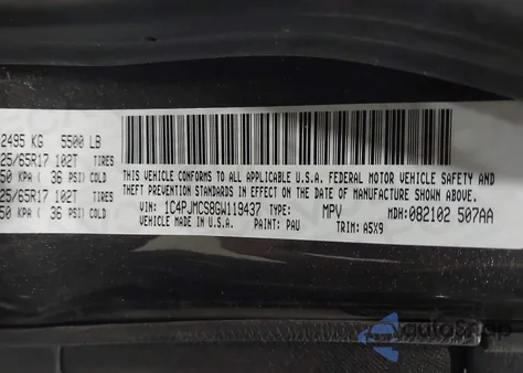 2016 Jeep Cherokee Latitude from USA, damaged, VIN 1C4PJMCS8GW119437